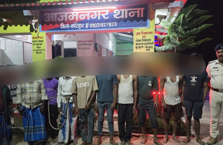 आजमनगर थाना पुलिस द्वारा नशे के विरुद्ध कार्रवाई करते हुए नशे की हालत में कुल-10 अभियुक्तों को गिरफ्तार किया गया।