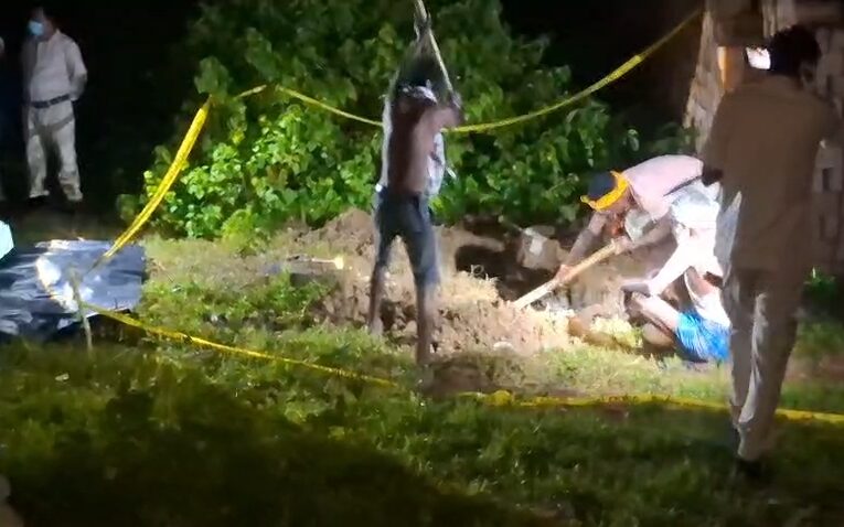 भागलपुर के बरहपुरा में जमीन के अंदर शव मिलने की सूचना, पुलिस ने शुरू की खुदाई